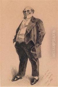 Portrait Des Monsieur Josephprudhomme by Henri Bonaventure Monnier