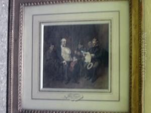 La Lecture De La Gazette by Henri Bonaventure Monnier