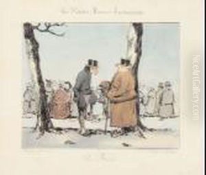 "il Freddo" (serie: "les Petites Miseres Humaines") by Henri Bonaventure Monnier