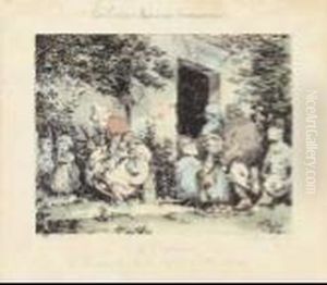 "l""infanzia" (serie: "les Petites Miseres Humaines") by Henri Bonaventure Monnier