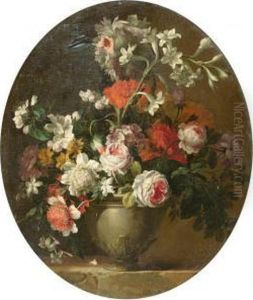 Floral Still Life by Antoine (Baptiste M.) Monnoyer
