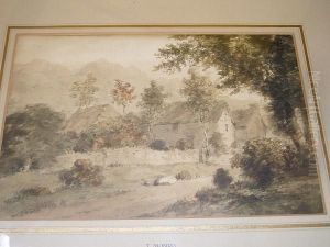 Landscape With Stone Houses by Thomas Monro