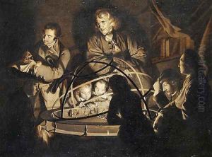 Philosopher giving a lecture on the orrery, c.1768 by Josepf Wright Of Derby