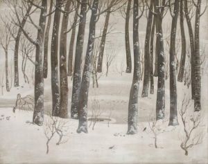 Jardin Sous La Neige by Constant Montald