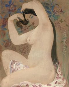 La Houri: Black-eyed Beauty by Constant Montald