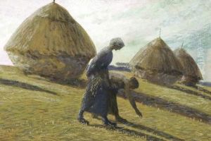 De Arenleessters - Les Glaneuses by Constant Montald