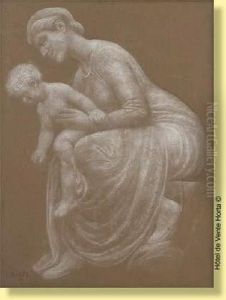 Etude, Maternite by Constant Montald