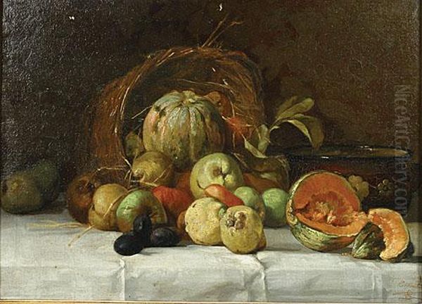 Stilleven Met Mand En Fruit. - view 1