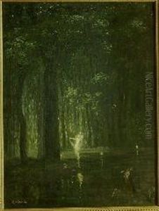 Ninfa Nel Bosco by Constant Montald