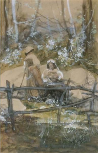 Two Italian Peasant Girls - view 1