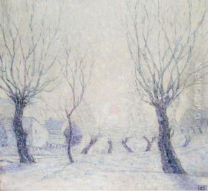 Paysage De Neige by Constant Montald