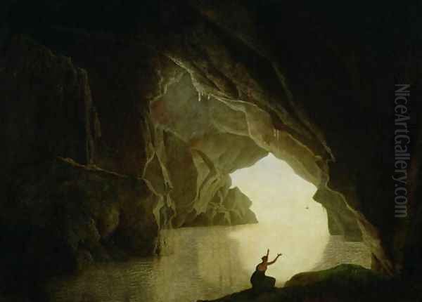 A Grotto in the Gulf of Salernum, with the figure of Julia, banished from Rome, exh. 1780 - view 1