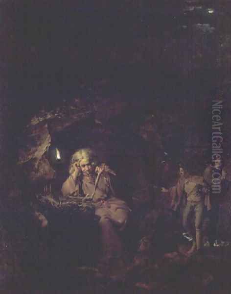 A Philosopher by Lamp Light, exh. 1769 - view 1