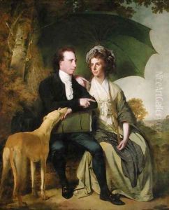 The Rev. and Mrs Thomas Gisborne, of Yoxhall Lodge, Leicestershire, 1786 by Josepf Wright Of Derby