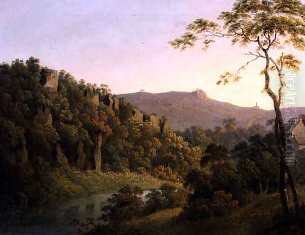 View in Matlock Dale, Looking Towards Black Rock Escarpment, c.1780-5 - view 1