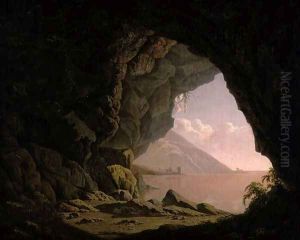 Cavern, Near Naples, 1774 by Josepf Wright Of Derby