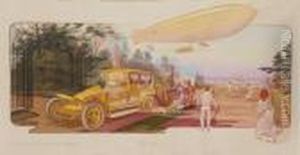 Le Levrier Et L'hirondelle Renault by Ernest Montaut