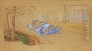 " Coupe Des Voiturettes " by Ernest Montaut