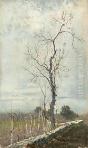 Landscape In Autumn by Edoardo Monteforte
