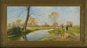 A Walk Along The River by Edoardo Monteforte