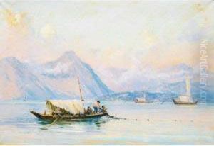 Pecheurs Sur Le Lac