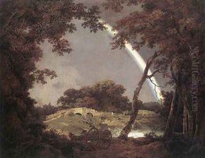 Landscape with Rainbow c. 1795 by Josepf Wright Of Derby