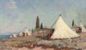 A Zouave Encampment On The Coast