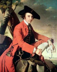 Portrait of Fleetwood Hesketh (1738-69) 1769 by Josepf Wright Of Derby