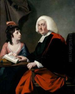 Rev. Thomas Wilson (1703-84) and Miss Catherine Macaulay (1731-91) by Josepf Wright Of Derby