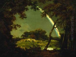 Landscape with a Rainbow, 1794 by Josepf Wright Of Derby
