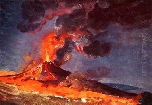 The Eruption of Vesuvius by Josepf Wright Of Derby