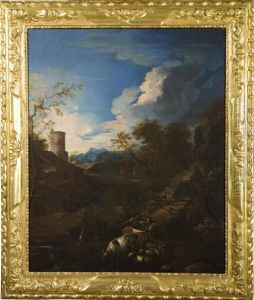 Paesaggio Con Pastori E Armenti