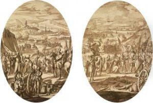 Turkish Troops And Artillery By The Tent Of A General