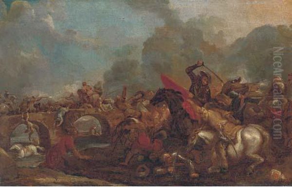 A Cavalry Skirmish Between Christians And Turks - view 1