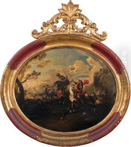 Sosta Di Cavalieri Turchi Presso
Un Borgo Turrito, Con Unaccampamento Militare In Lontananza Sosta Di Cavalieri Turchi Presso
Un Borgo Turrito, Con Unaccampamento Militare In Lontananza