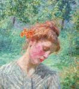 Filette Dans Un Paysage (1910) by Jenny Montigny