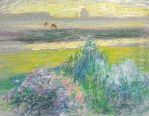 Impression D'apres-midi Le Long De La Lys by Jenny Montigny