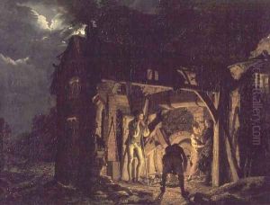 The Blacksmith's Shop 2 by Josepf Wright Of Derby