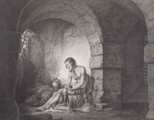 The Captive, engraved by Thomas Ryder (1746-1810) 1786 by Josepf Wright Of Derby