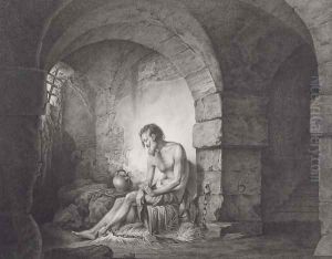 The Captive, engraved by Thomas Ryder (1746-1810) 1786 by Josepf Wright Of Derby