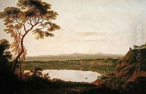 Lake Albano, c.1790-2 by Josepf Wright Of Derby
