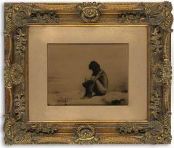 Last Of His People-hopi Boy On Cliffs, First Mesa - view 1