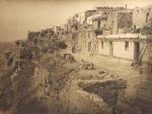 Untitled (pueblo Village) by Carl Moon
