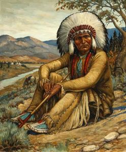 Chief Big Horse - Arapahoe by Carl Moon