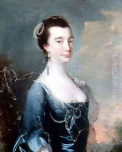 Portrait of Elizabeth, Mrs Timothy Rastall by Josepf Wright Of Derby