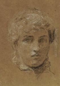 Study Of The Head Of A Girl