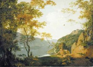 Lake Scene, 1790 by Josepf Wright Of Derby
