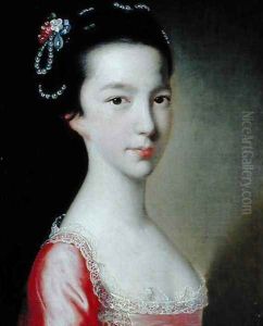Portrait of a Girl (Jane Monck) by Josepf Wright Of Derby