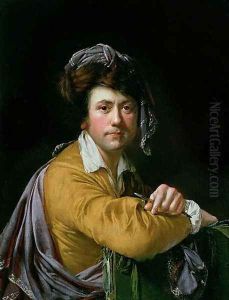 Self Portrait at the age of about Forty, c.1772-3 by Josepf Wright Of Derby