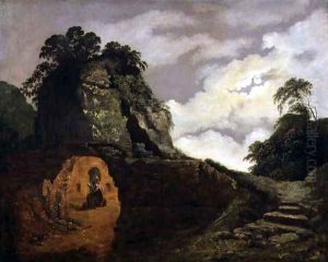 Virgils Tomb by Moonlight with Silius Italicus, 1779